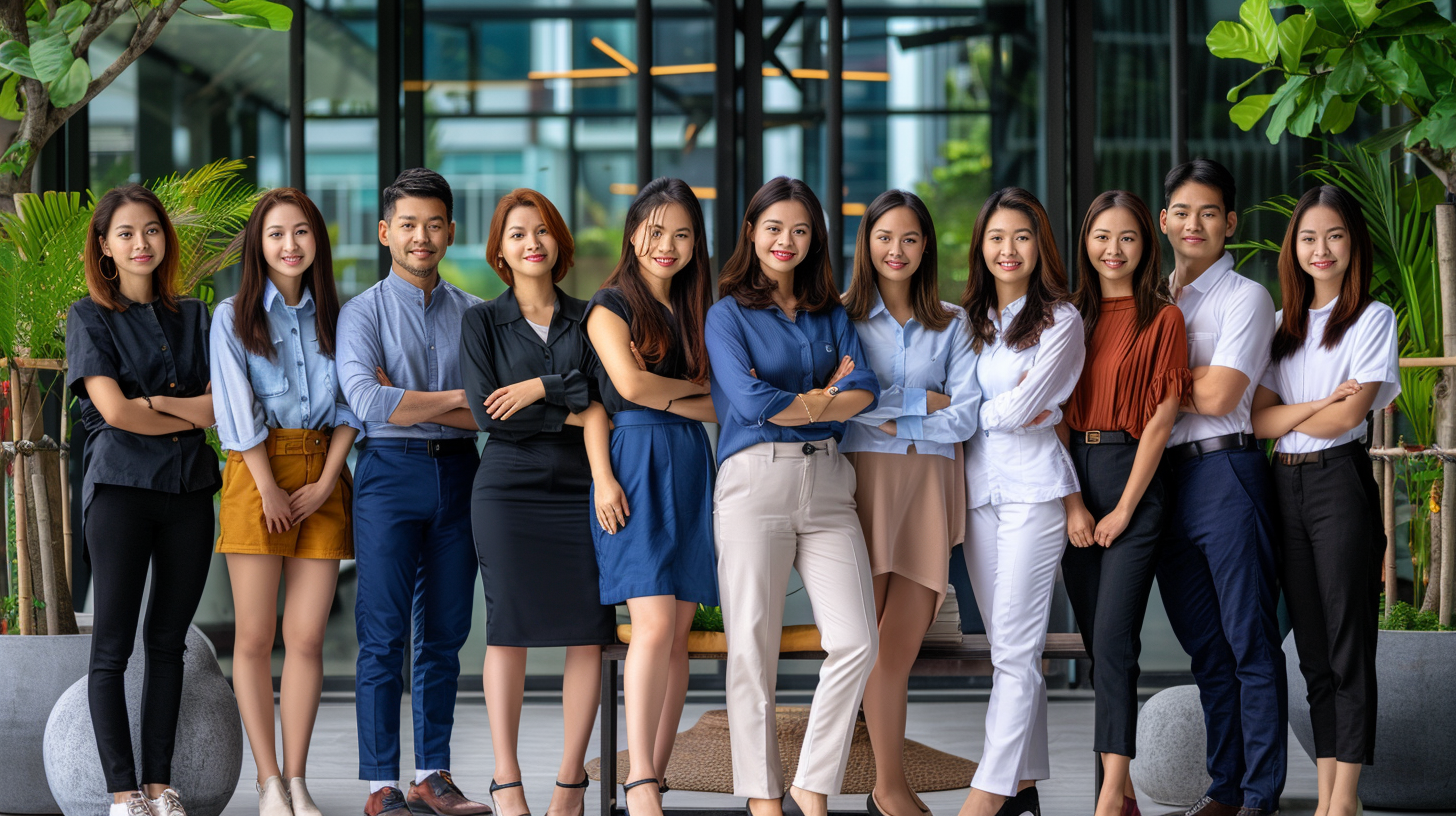 hienmidjourney A professional group of 15 diverse company emplo af190e92 d726 4b39 b7bc 31c269d83d8f